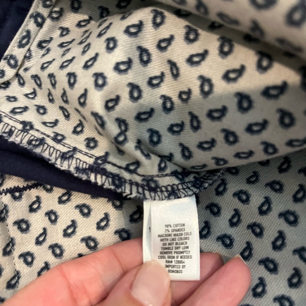 Bonobos Slim Blue Chinos Size 34w - Picture 9 of 14